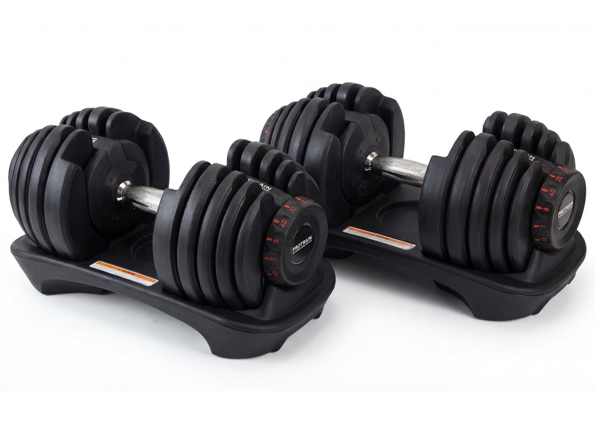 Adjustable Dumbbell Set Black - 40 kg (Set of 2)