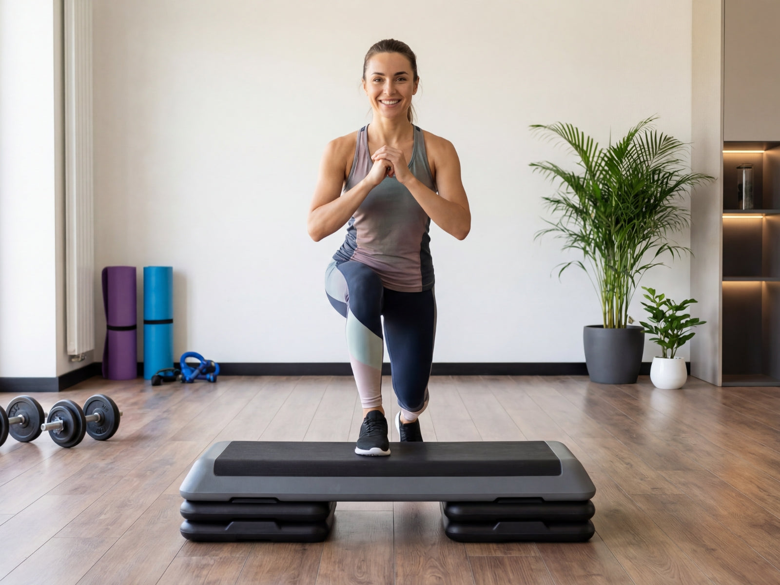 3-Level PE Aerobic Step - 10 cm / 15 cm / 20 cm