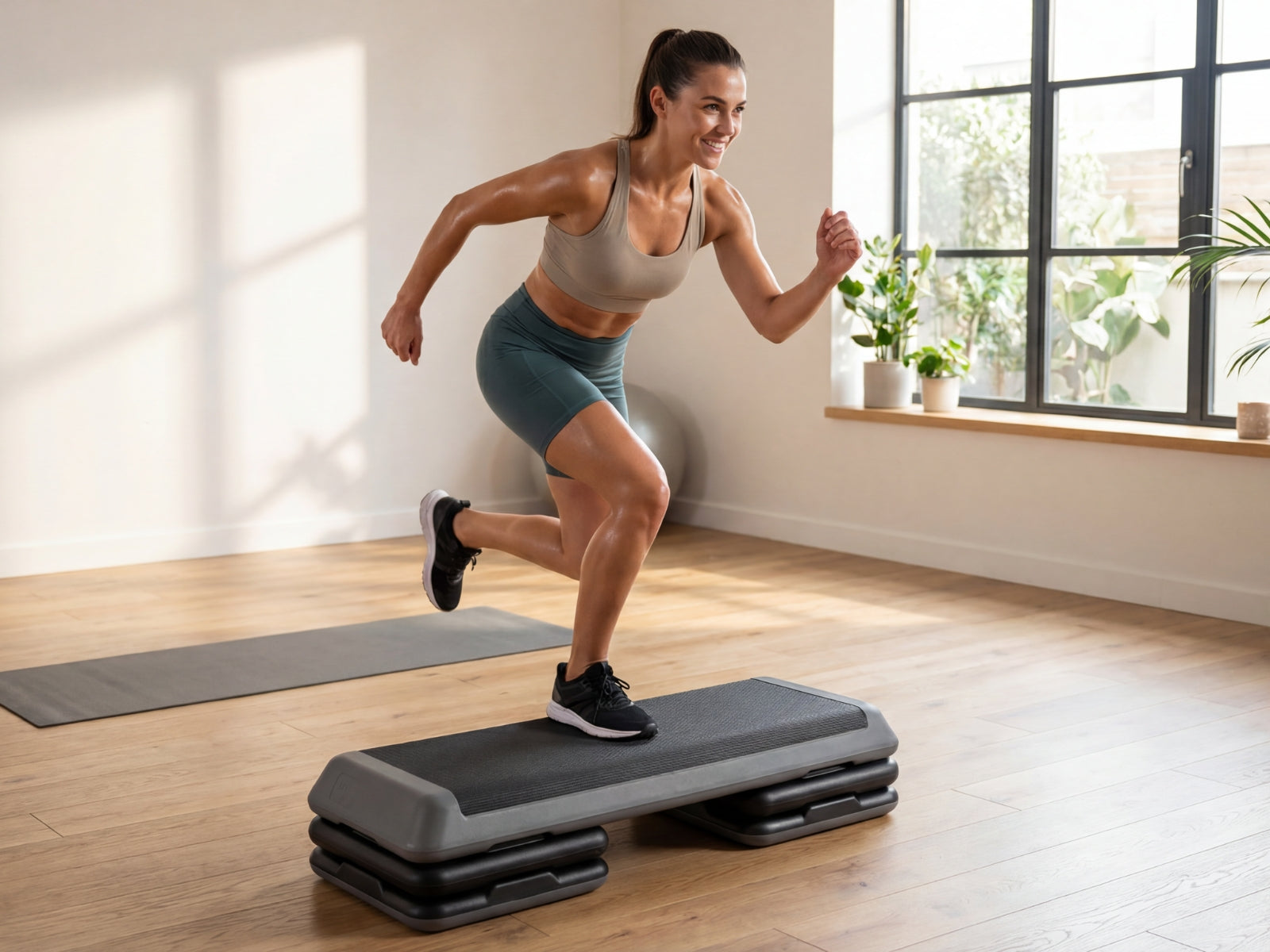 3-Level PE Aerobic Step - 10 cm / 15 cm / 20 cm
