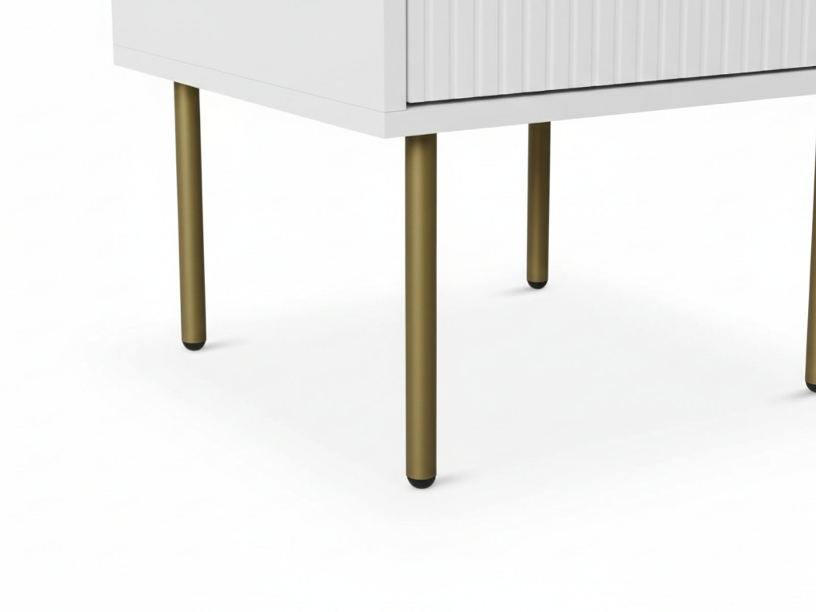 2-Drawer Bedside Table White