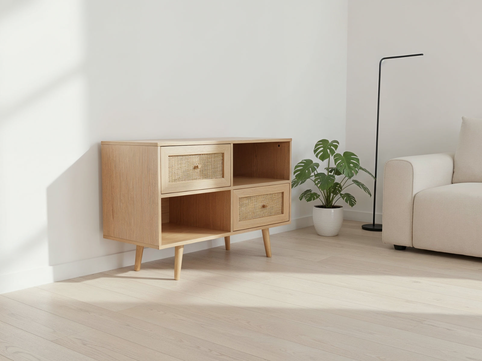 Atlantic Rattan Entertainment Unit - 97 cm