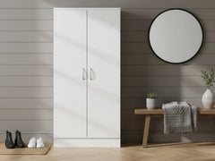 Clevedon 2-Door Shoe Storage Cabinet - White
