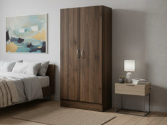 Clevedon 2-Door Shoe Storage Cabinet - Walnut