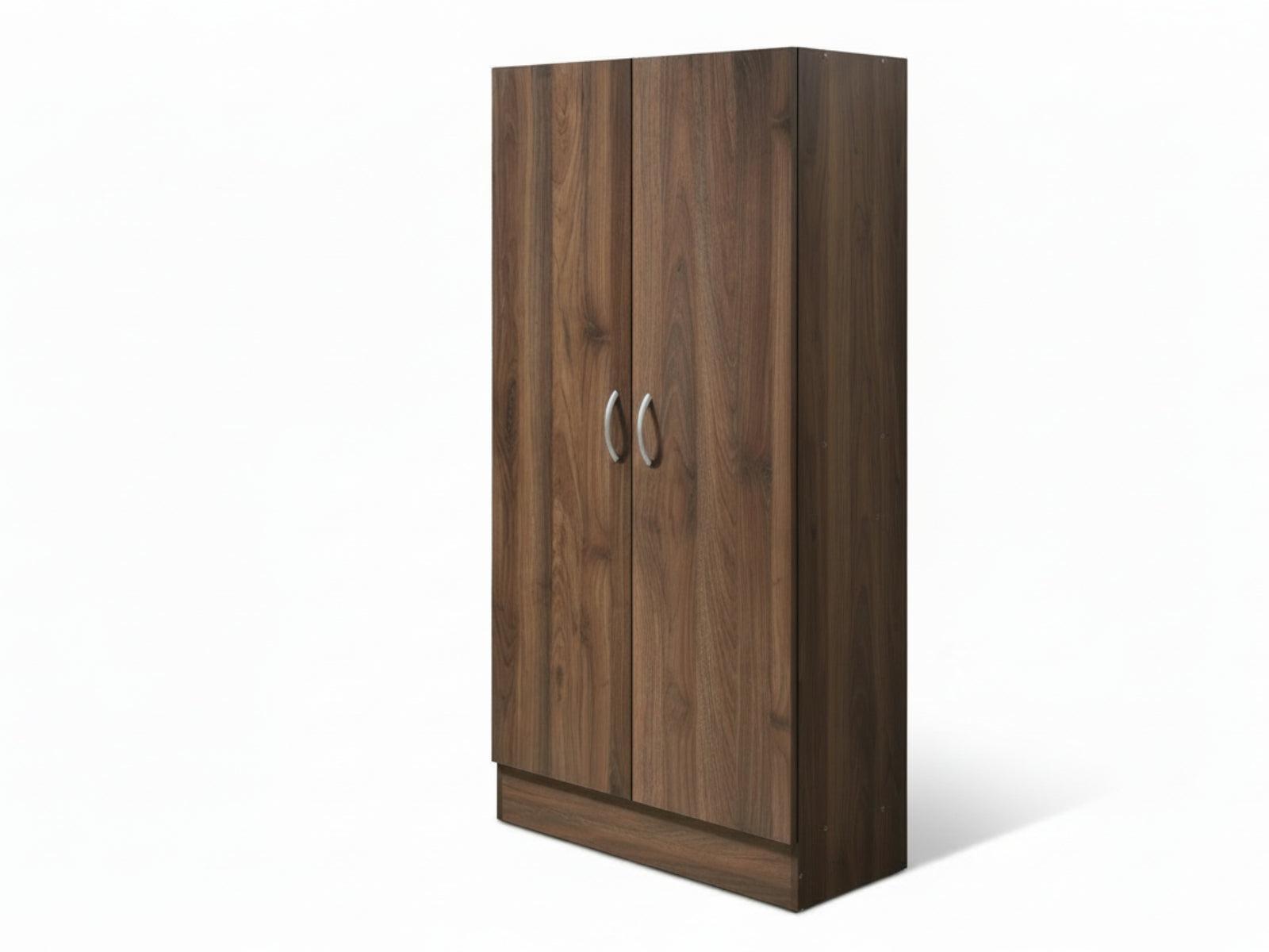 Clevedon 2-Door Shoe Storage Cabinet - Walnut
