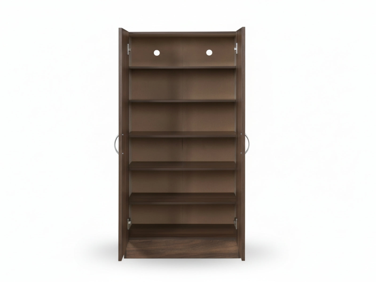 Clevedon 2-Door Shoe Storage Cabinet - Walnut