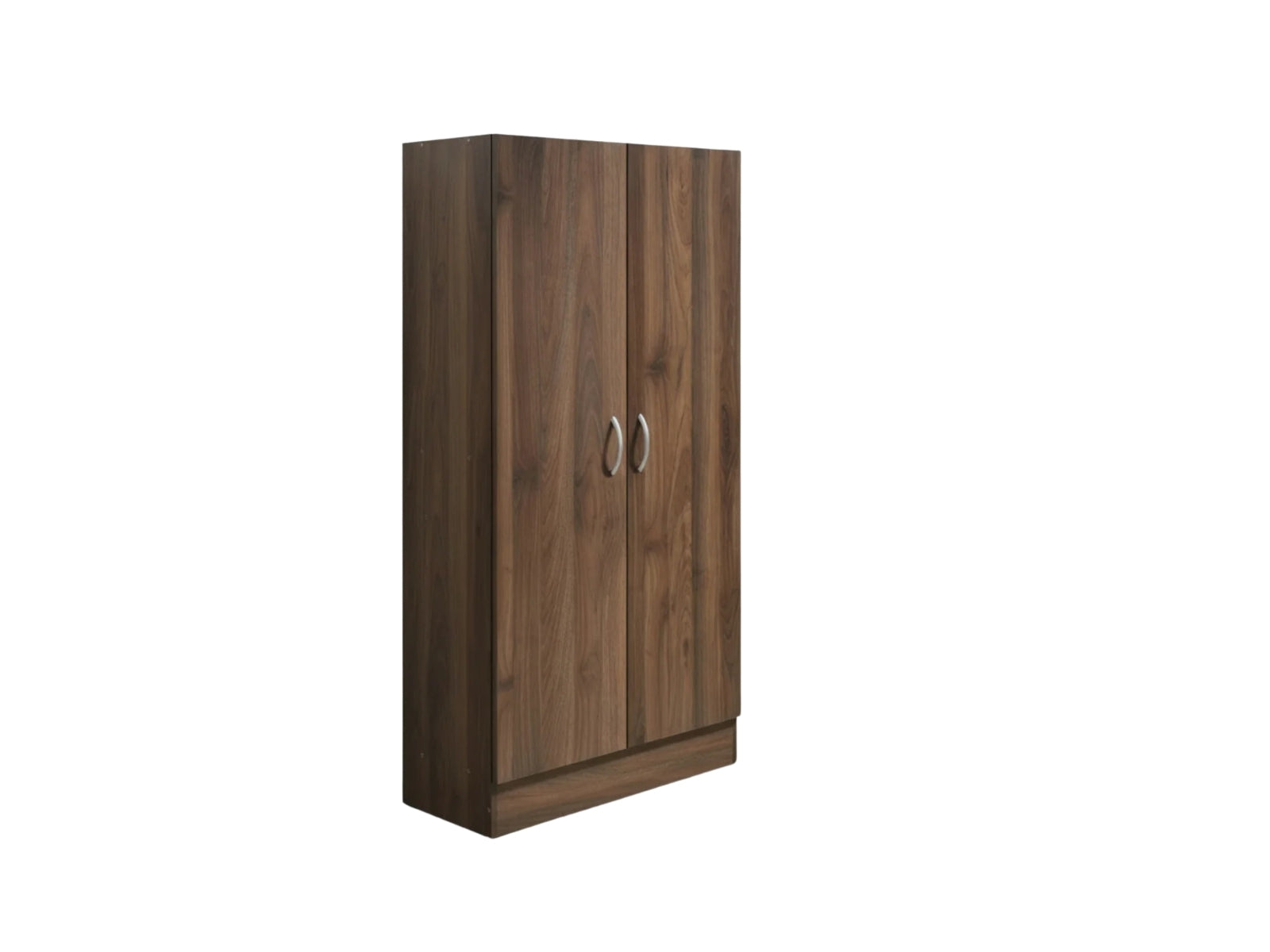 Clevedon 2-Door Shoe Storage Cabinet - Walnut