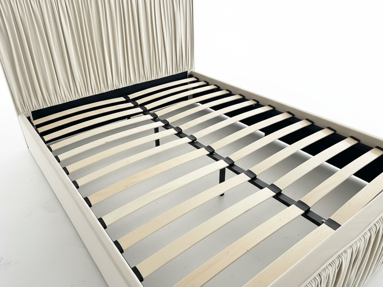 Blaine Velvet Bed Frame Beige - Double