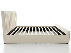 Blaine Velvet Bed Frame Beige & GEL30 Mattress - Queen