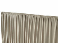 Blaine Velvet Bed Frame Beige & GEL30 Mattress - Queen