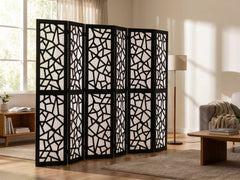 6-Panel Room Divider C M7 - Black