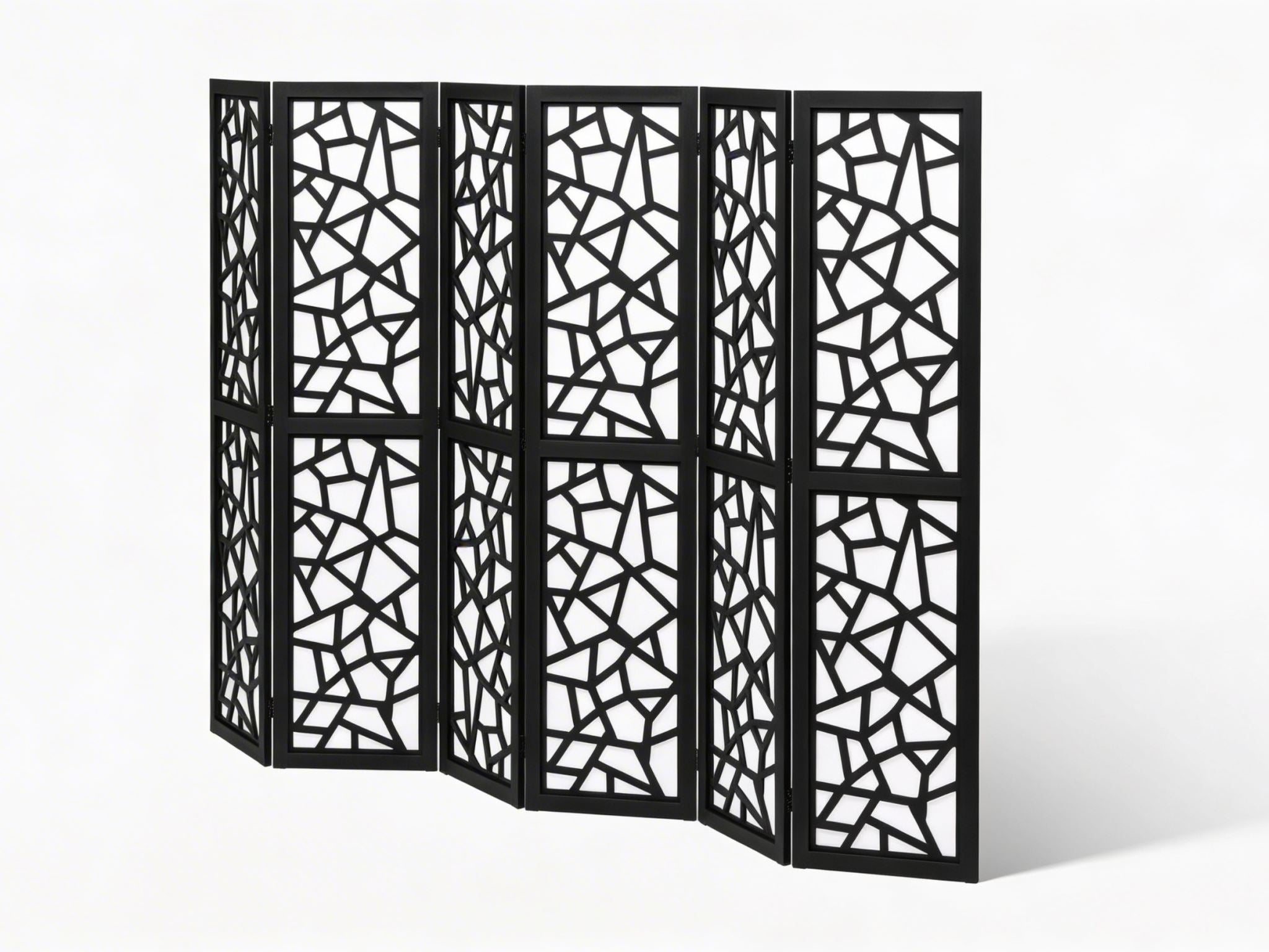 6-Panel Room Divider C M7 - Black