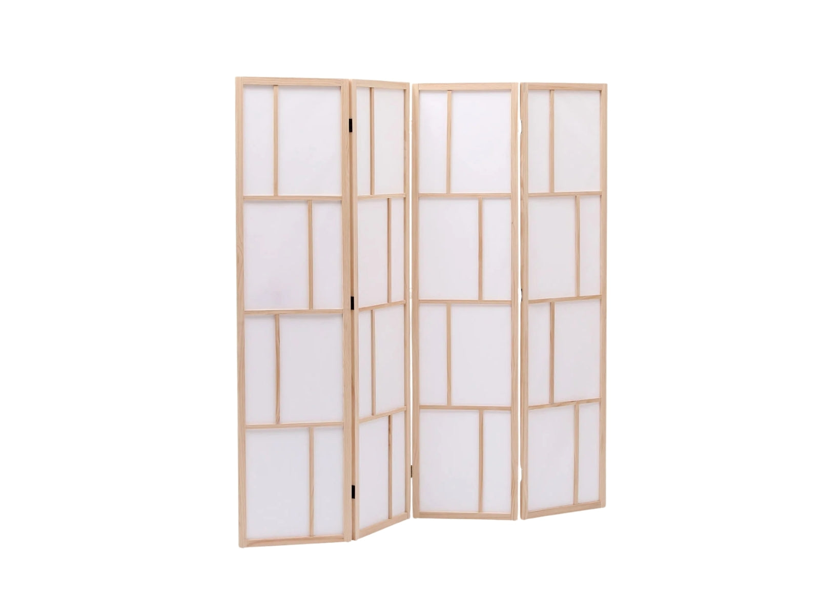 4-Panel Room Divider C M9 - Natural