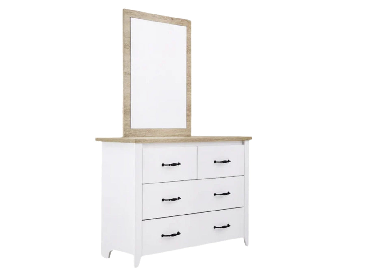 Adelle 4-Drawer Chest with Mirror