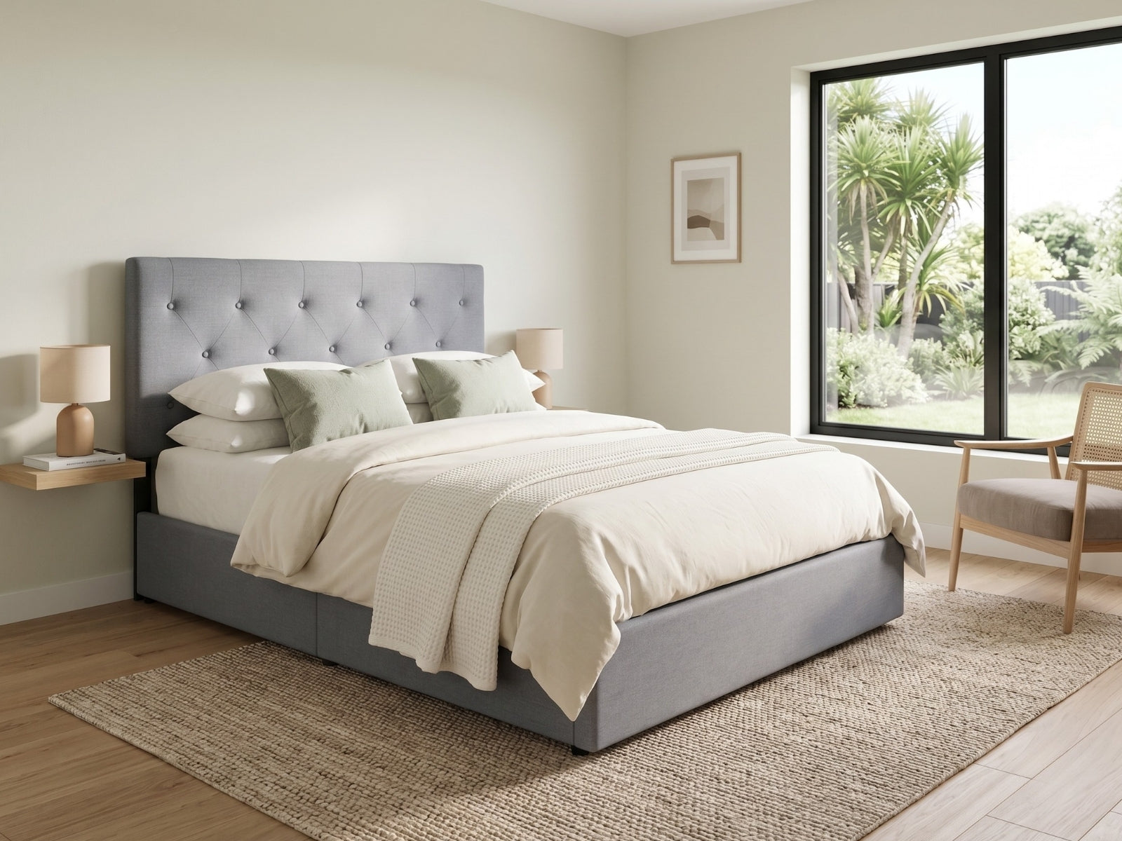 Cleva Bed Frame with Drawers - Double