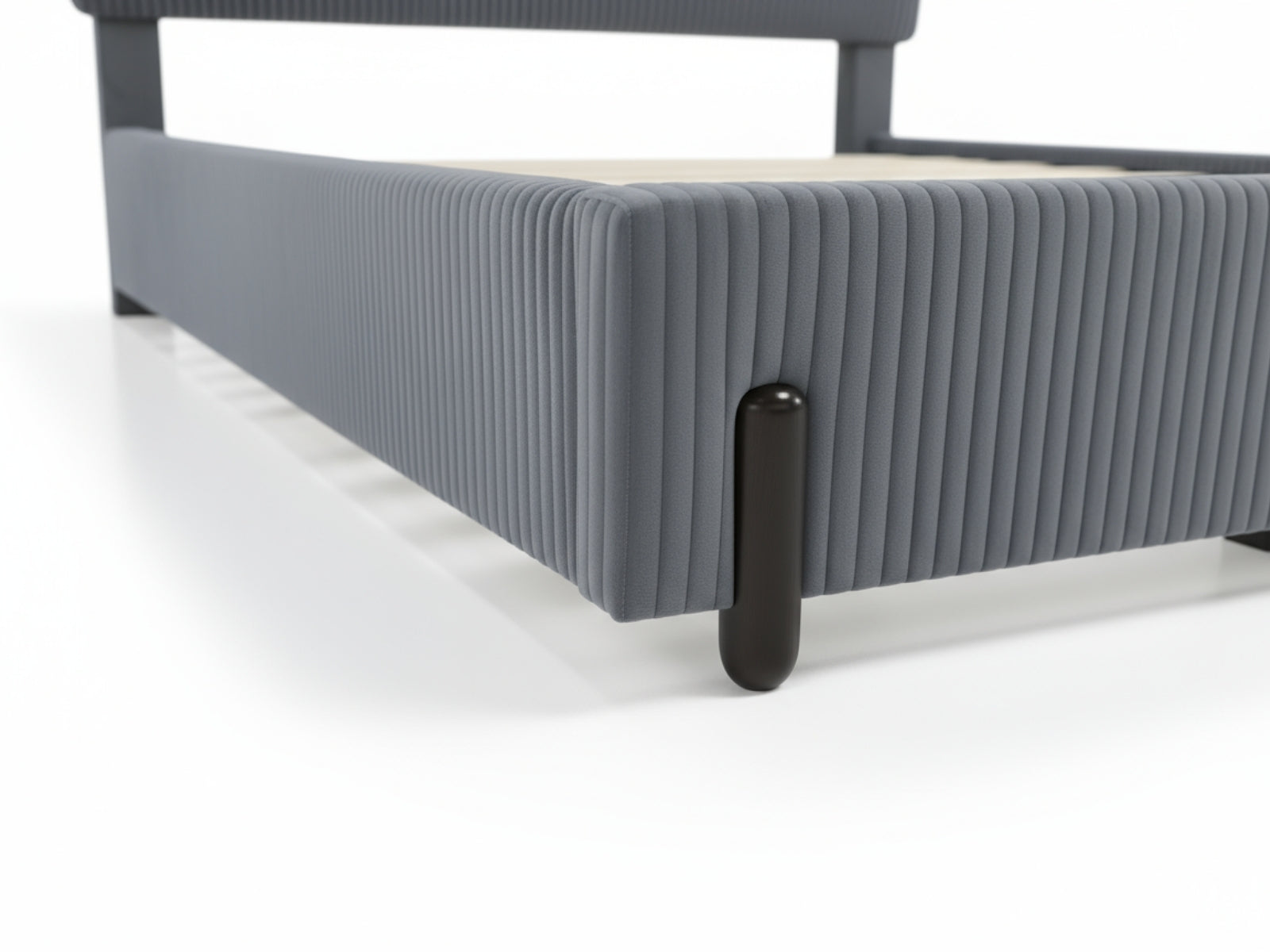 Arna Bed Frame Grey & Boucle22 Mattress - Queen
