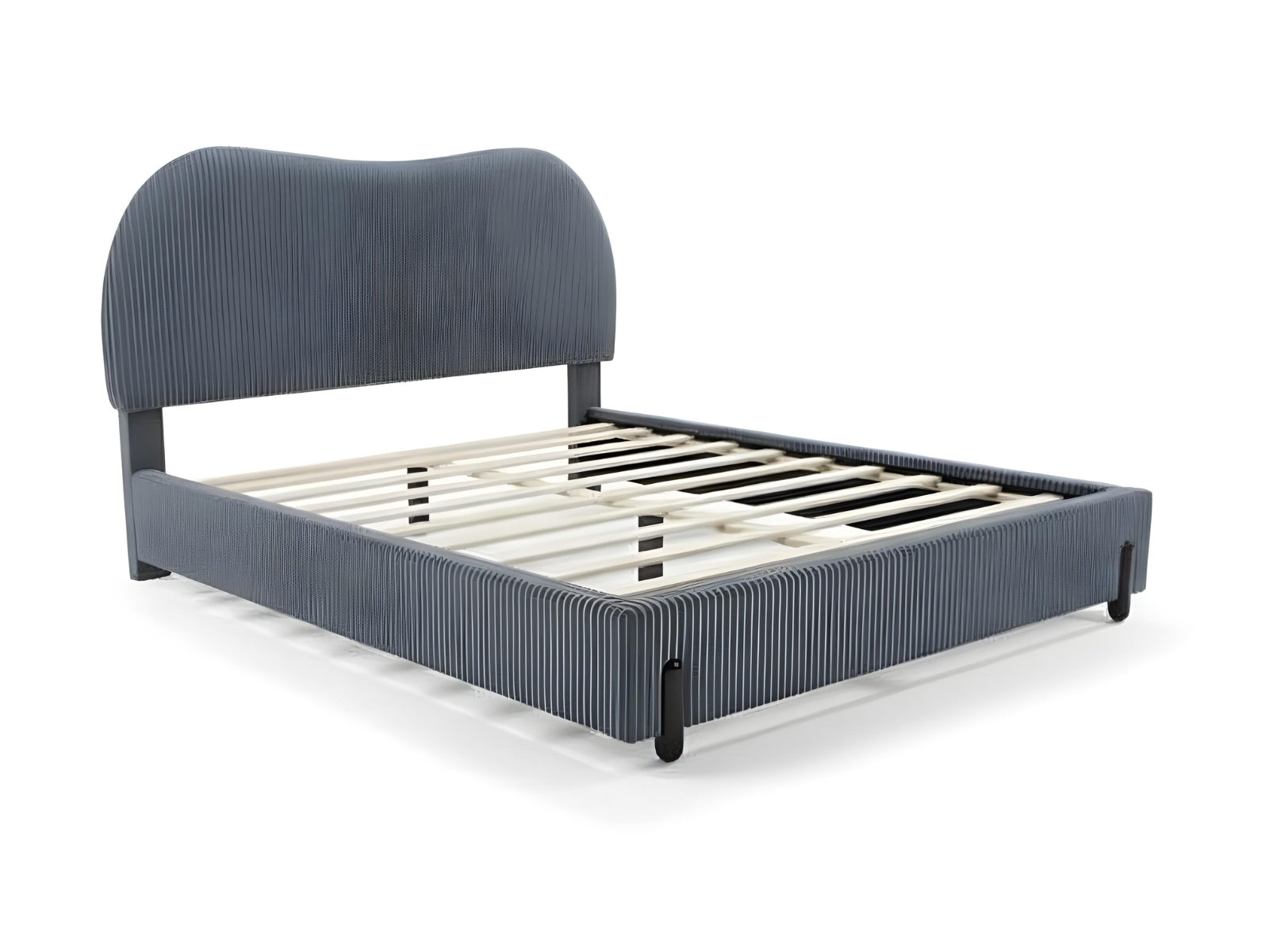 Arna Bed Frame Grey & 3 Way Mattress - Queen