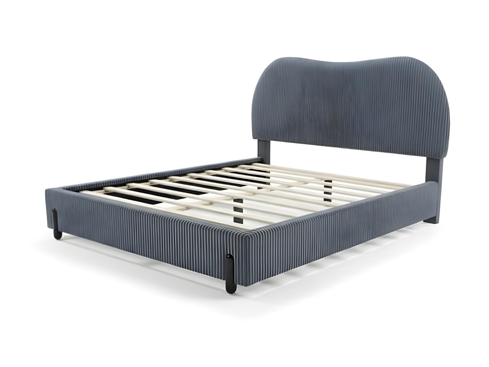 Arna Bed Frame Grey & Boucle22 Mattress - Queen