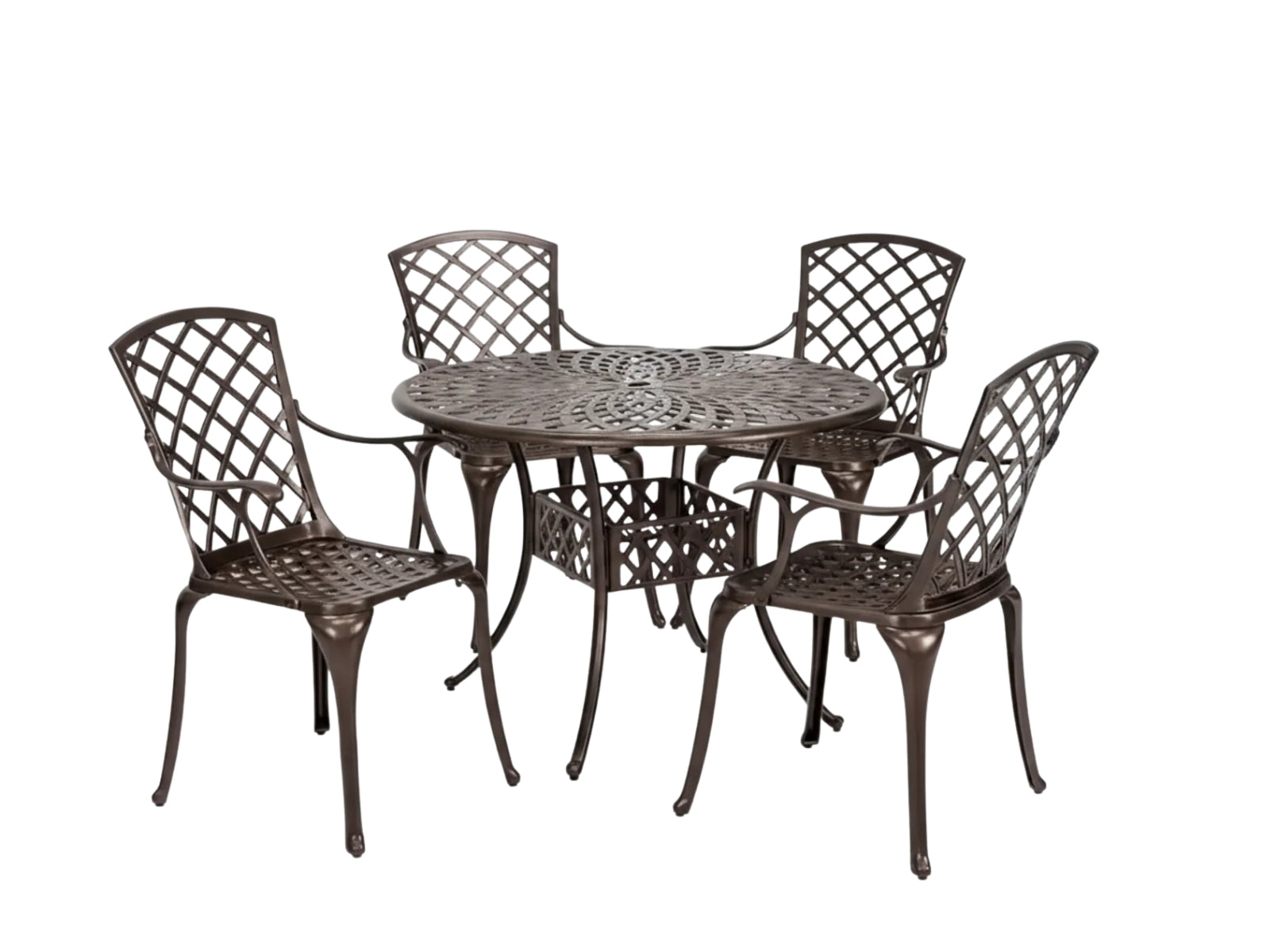 5-Piece Cast Aluminum Patio Dining Set