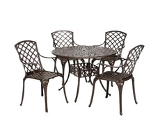 5-Piece Cast Aluminum Patio Dining Set