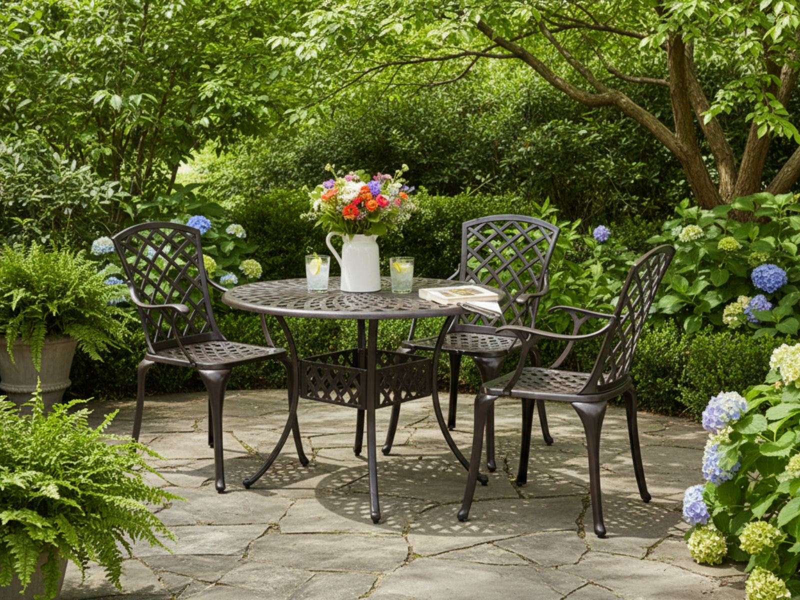 5-Piece Cast Aluminum Patio Dining Set
