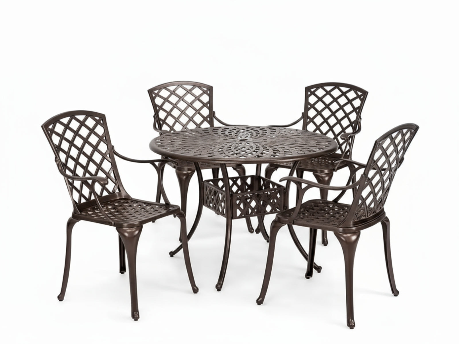5-Piece Cast Aluminum Patio Dining Set