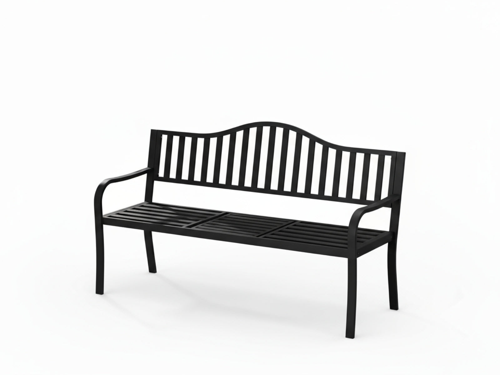 Arteferro Garden Bench with Fold Table - Black