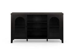 Cambre Black Sideboard with Glass Door - 120 cm