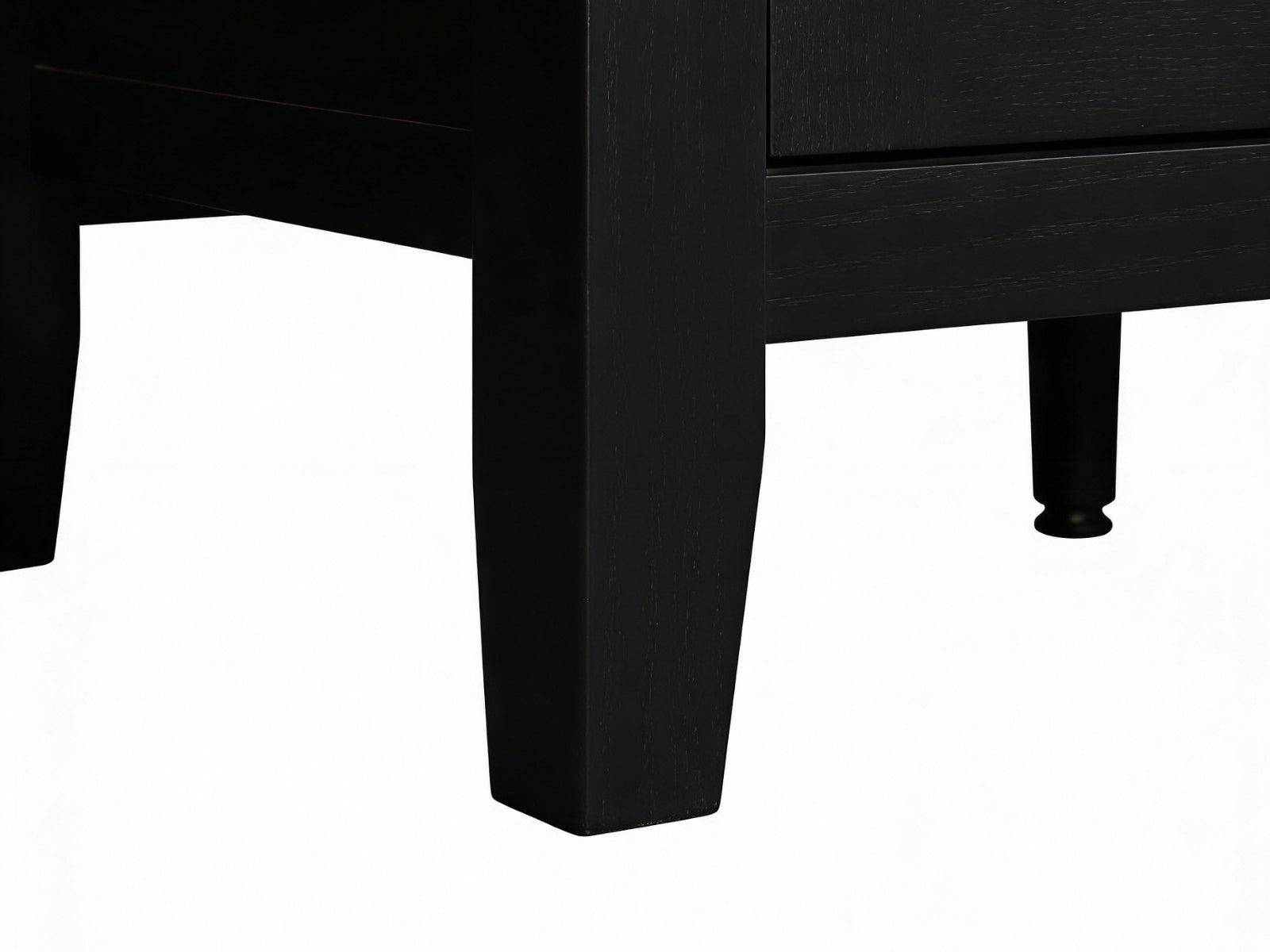 Cambre Black Sideboard with Glass Door - 120 cm