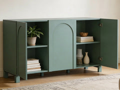 Cambre Green 3-Door Sideboard - 120 cm