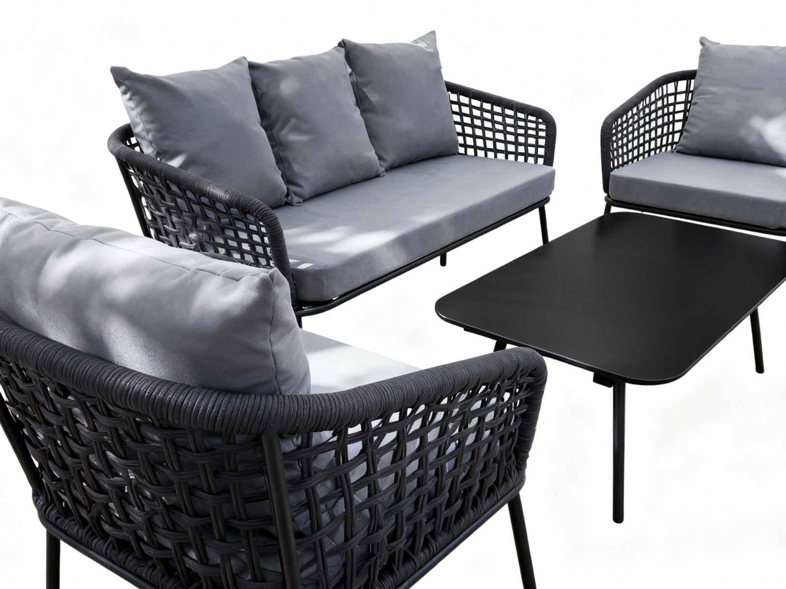 4-Piece Outdoor Sofa Set - Grey