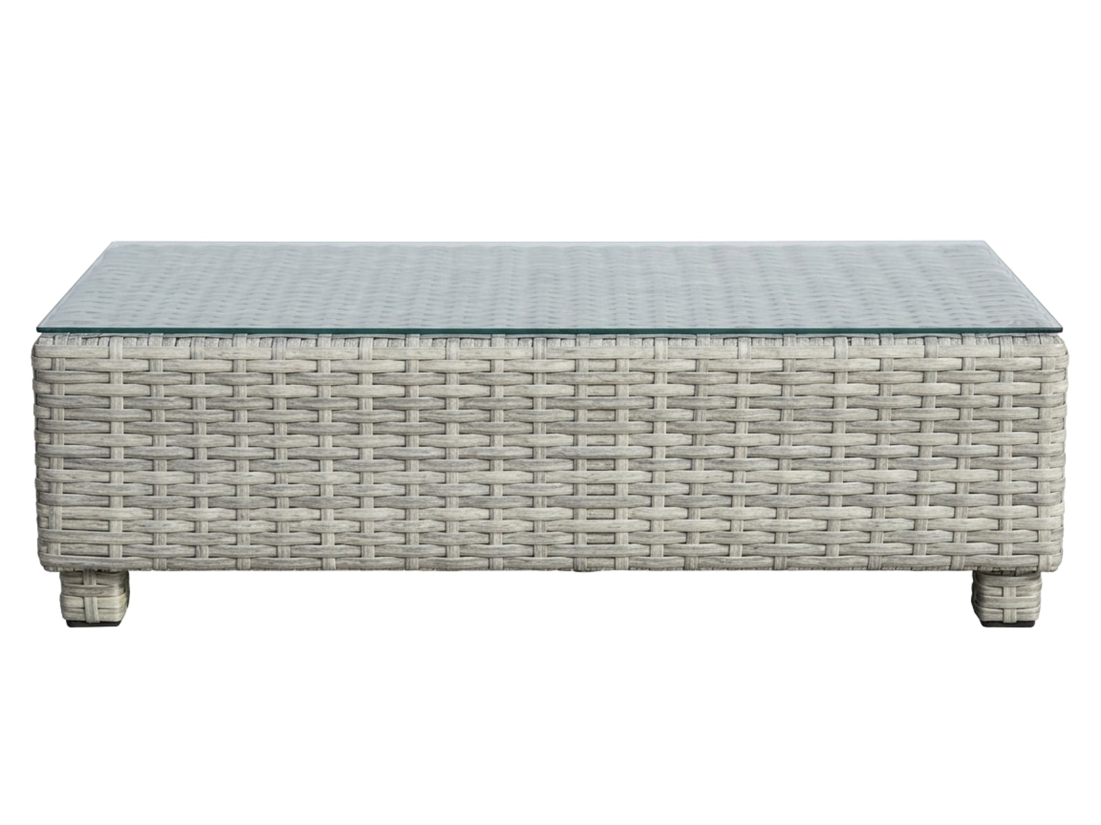3-Piece Outdoor Sofa Set - Grey + Beige