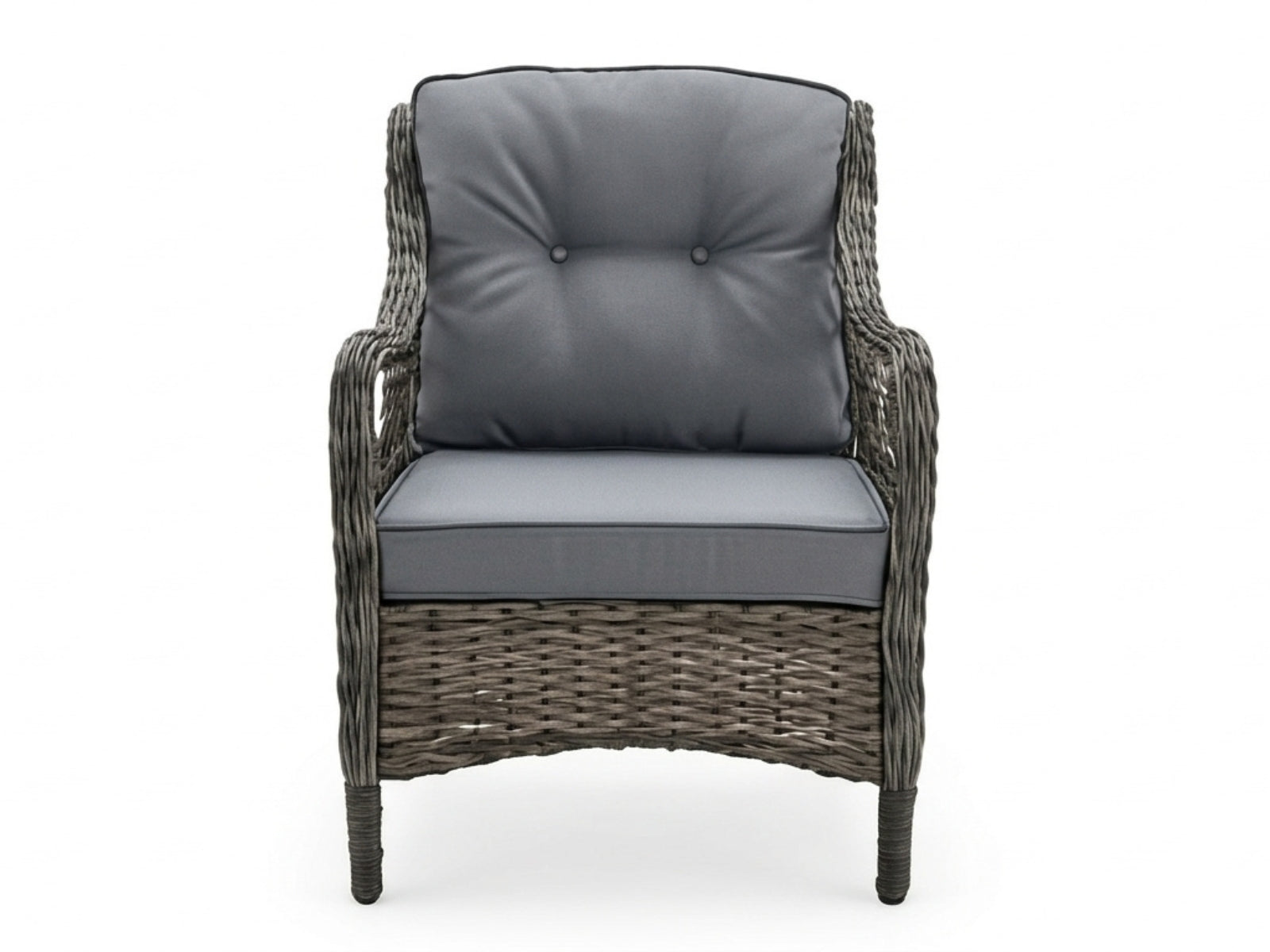 4-Piece Outdoor Sofa Set - Brown + Grey