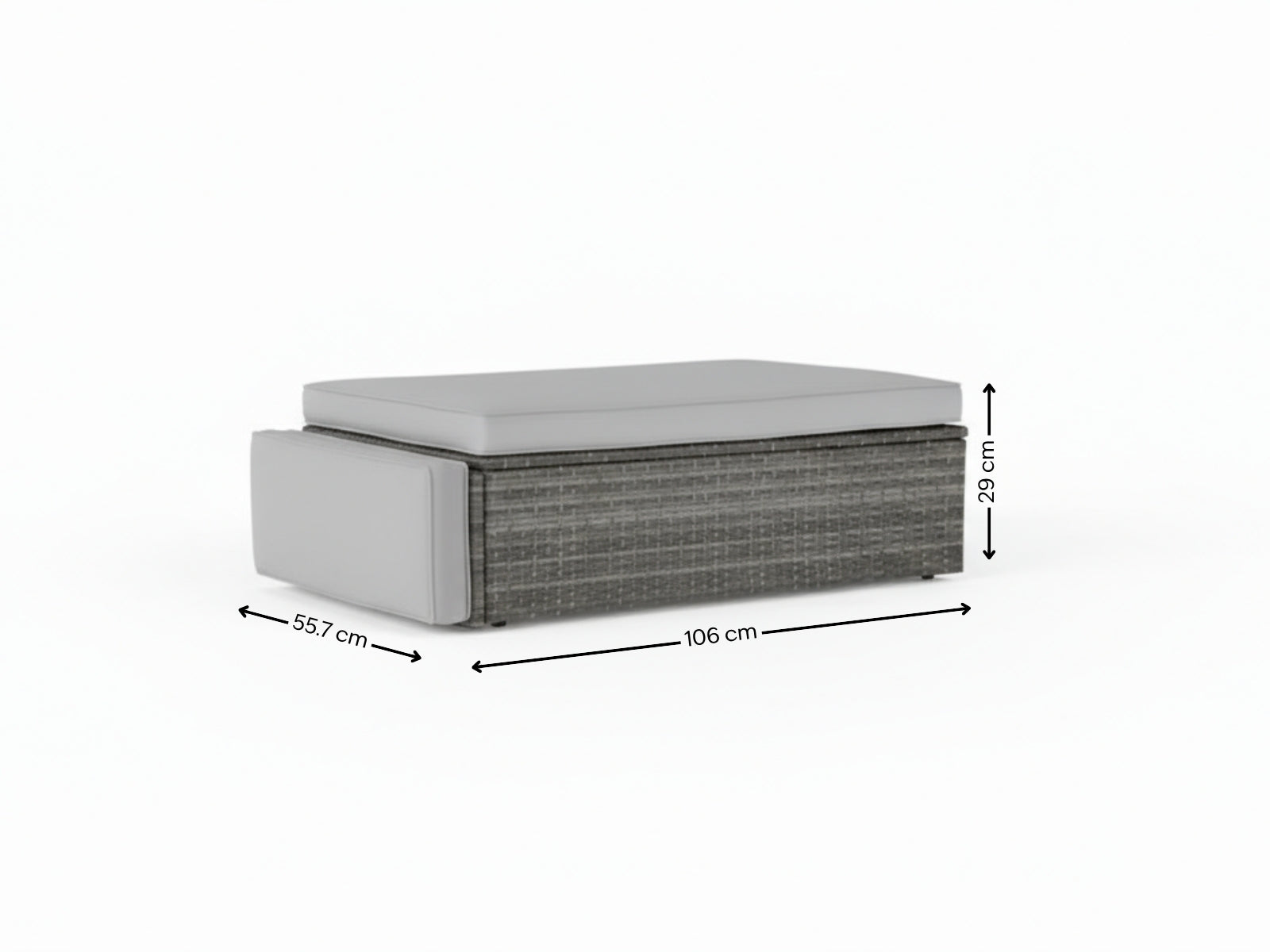 2-Piece Outdoor Sofa Set - Grey