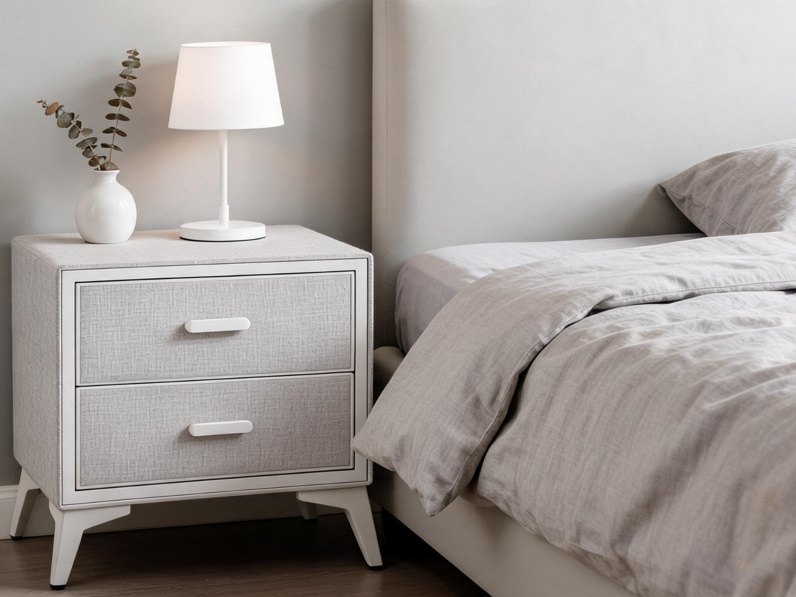 Delani Bedside Table - Cream
