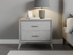 Delani Bedside Table - Grey