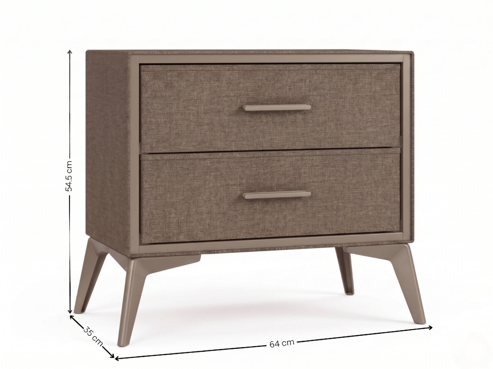 Delani Bedside Table - Brown