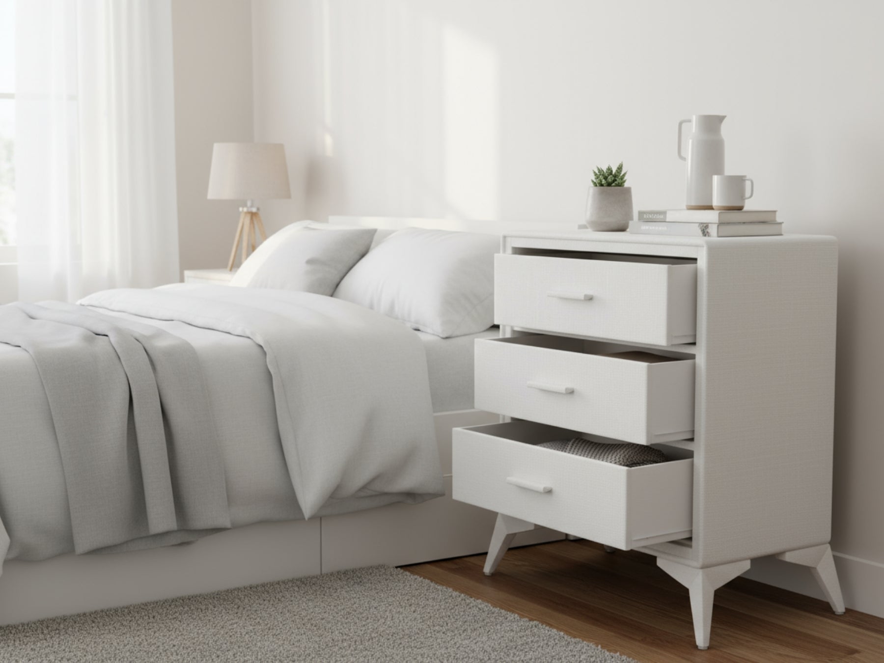 Delani 3-Drawer Chest - Cream