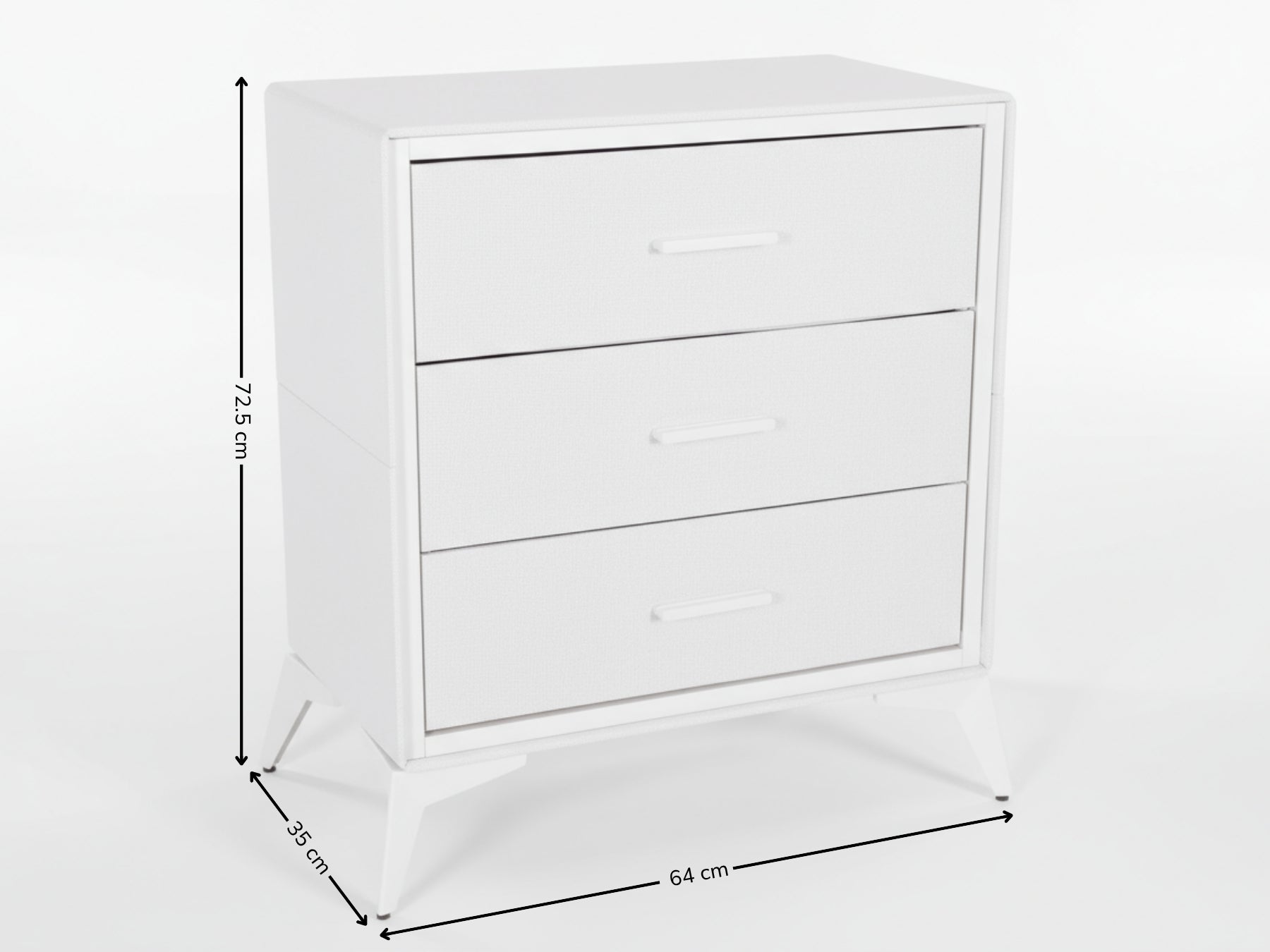 Delani 3-Drawer Chest - Cream