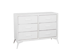 Delani 6-Drawer Lowboy - Cream
