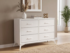 Delani 6-Drawer Lowboy - Cream