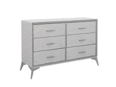Delani 6-Drawer Lowboy - Grey