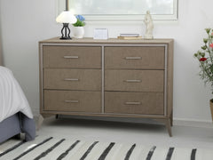 Delani 6-Drawer Lowboy - Brown