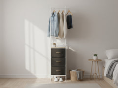 Delani Open Wardrobe with 3 Drawers