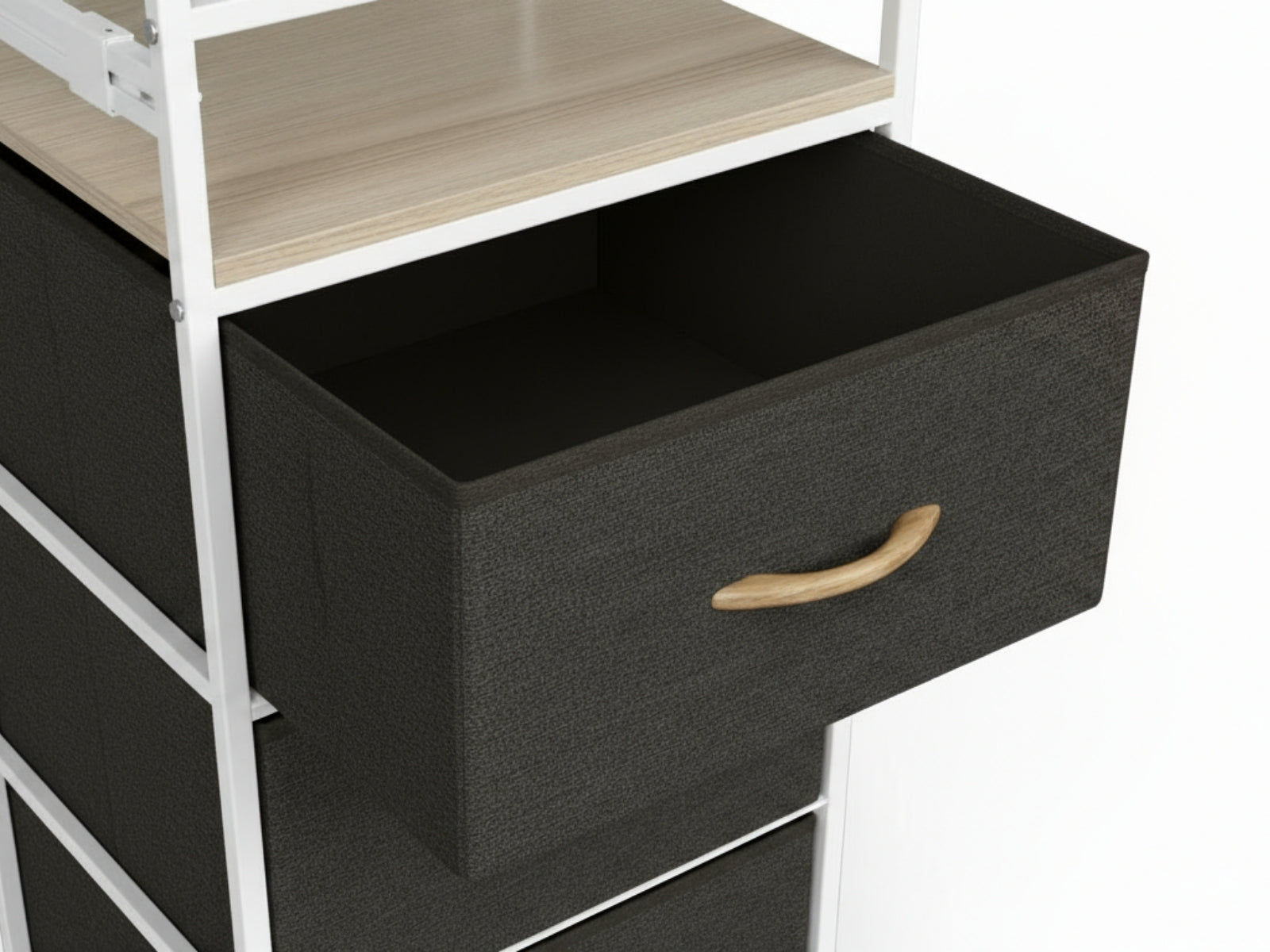 Delani Open Wardrobe with 3 Drawers