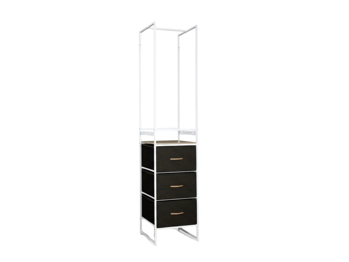 Delani Open Wardrobe with 3 Drawers