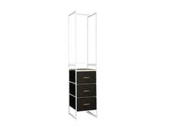 Delani Open Wardrobe with 3 Drawers