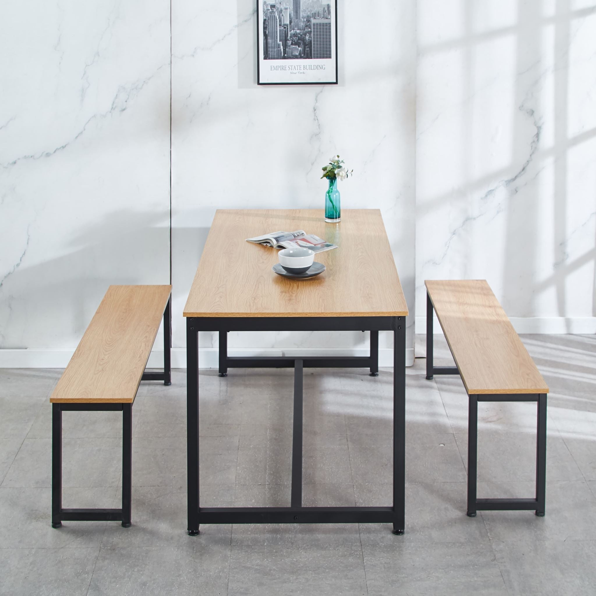 3-Piece Wooden Dining Set