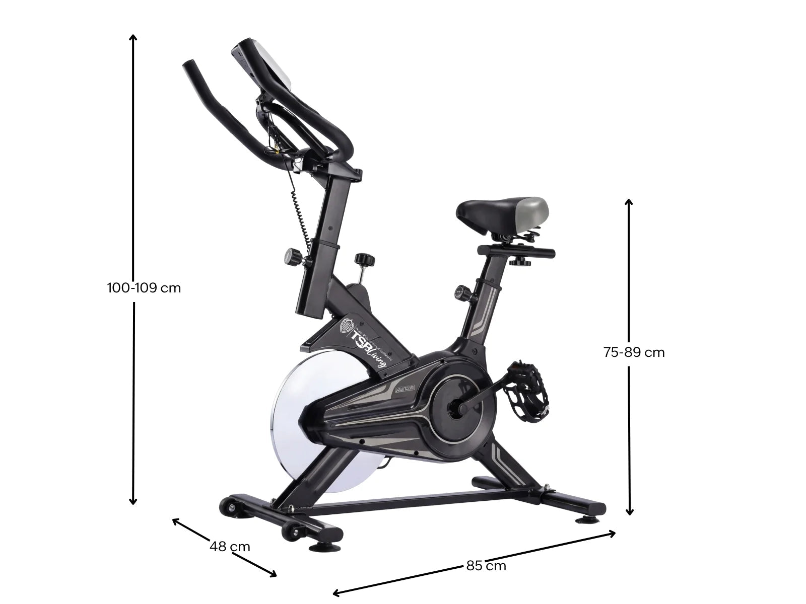 11kg Flywheel Exercise Spin Bike – Grey