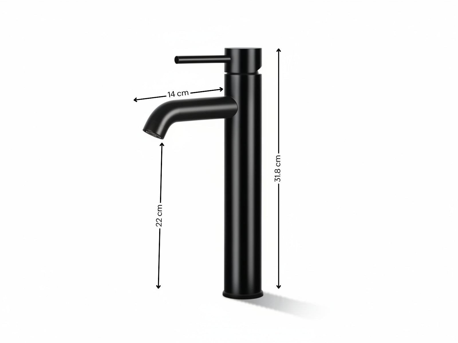 Black Basin Faucet Large
