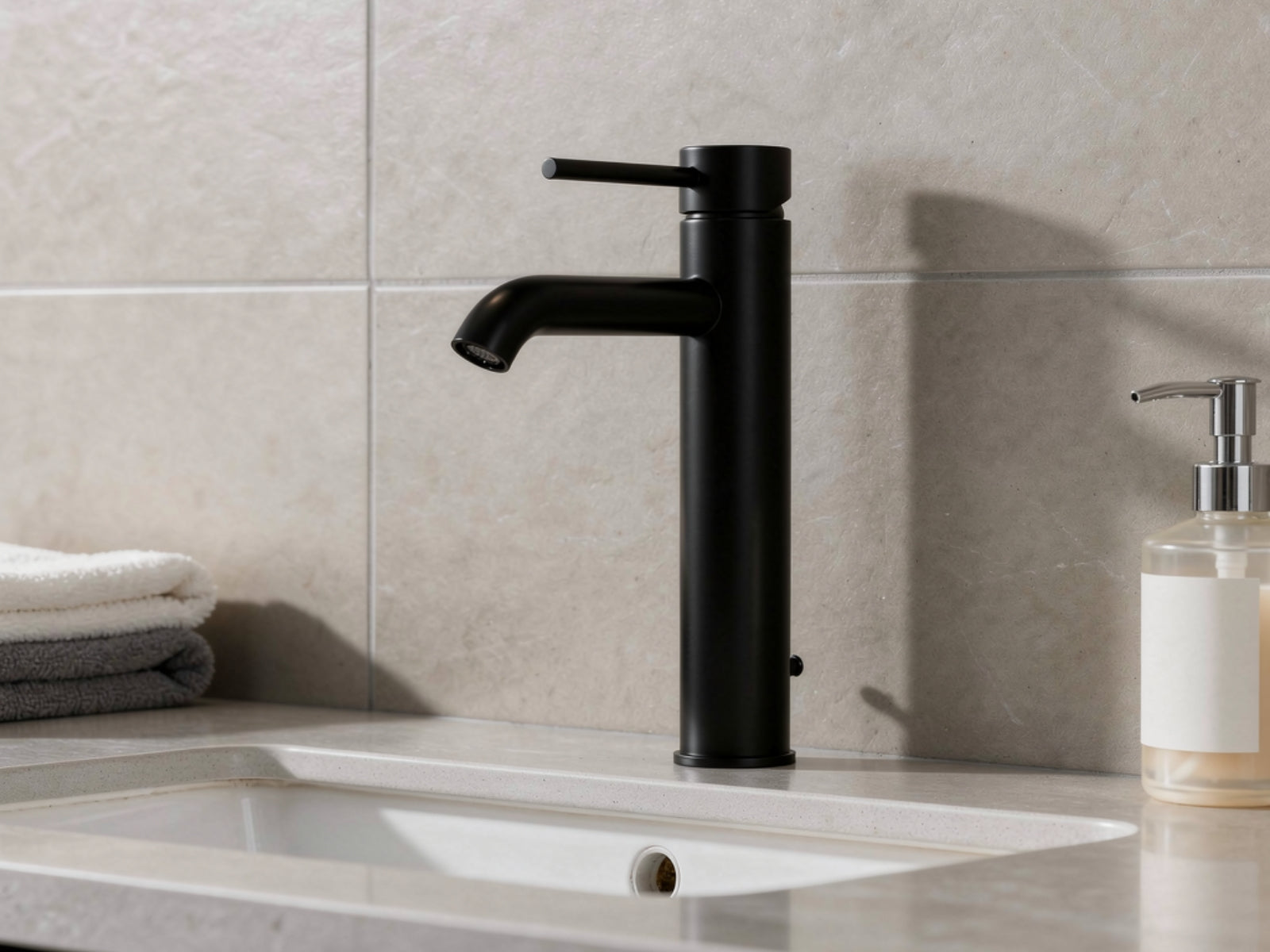 Black Basin Faucet Large